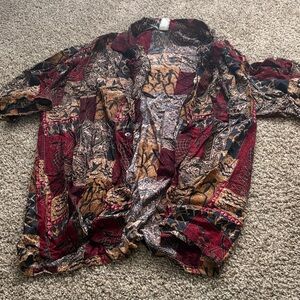 Farah Red and Brown Patterned Shirt